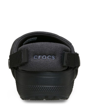 Crocs Classic Crafted Vegan Suede Clog - Black