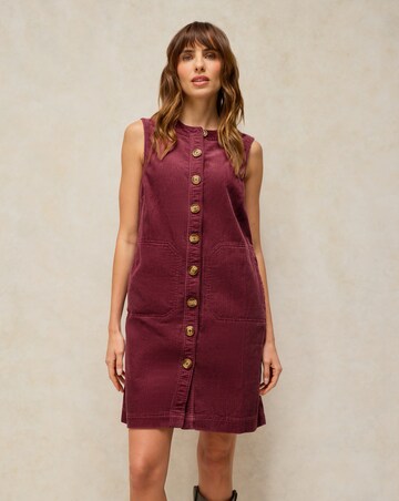 White Stuff Millie Cord Shirt Dress