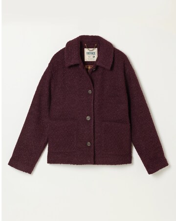 Fatface Faye Boucle Plum Jacket