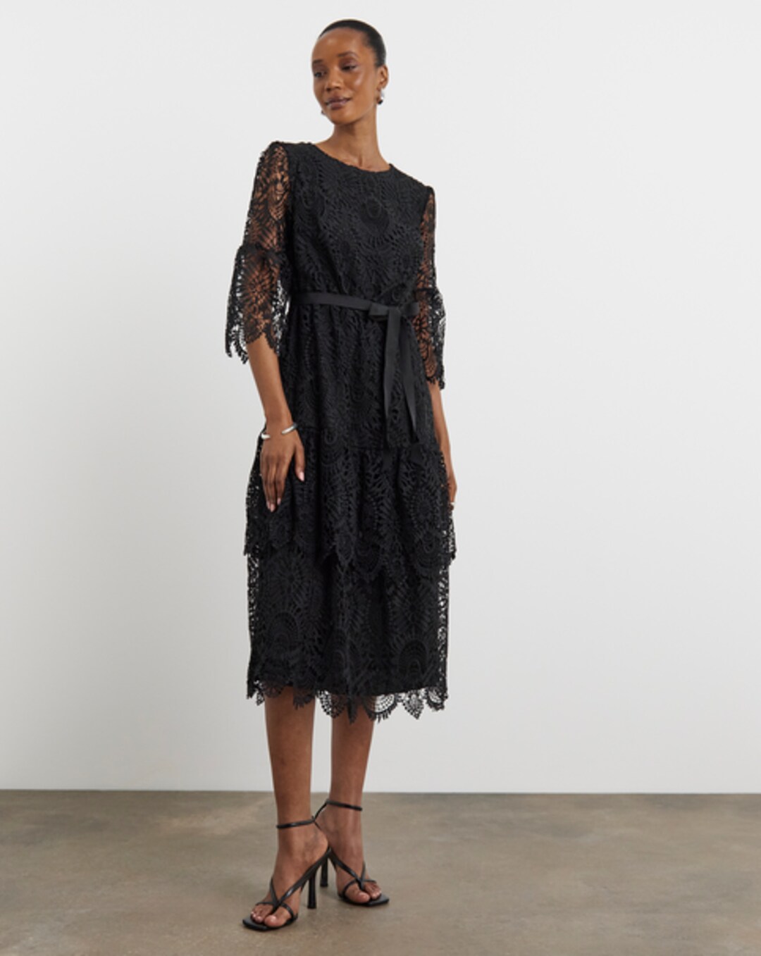 joanna hope stretch lace dress Joanna Hope Stretch Lace Skater Dress