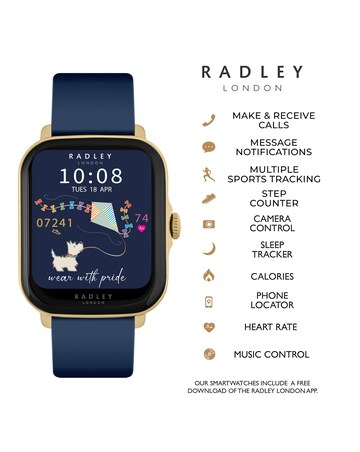 Radley Series 20 Smart Calling Watch with Navy Silicone Strap