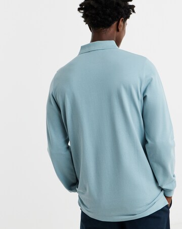 Core Long Sleeve Pique Polo Long Length