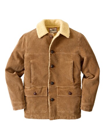Joe Browns Kodiak Cord And Borg Coat - Brown