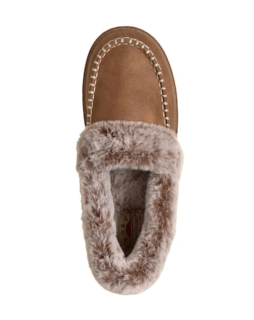 Skechers Chestnut Bobs Cozy Kiss Snug Stitch Slippers - Standard Fit (D)