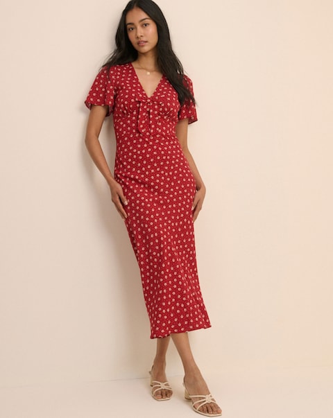 NOBODYS CHILD FAITH MIDI DRESS