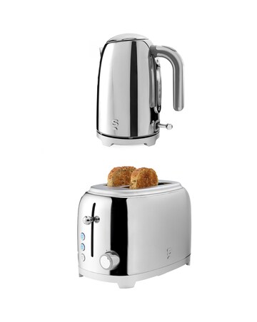 Salter Muse Rapid Boil Kettle & Salter Muse 2 Slice Toaster Bundle