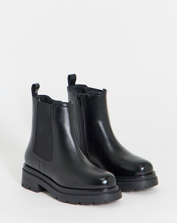 Domino Chunky Chelsea Ankle Boots - Wide Fit (E)