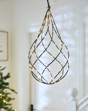 Teardrop Swirl Warm White Indoor/Outdoor Light