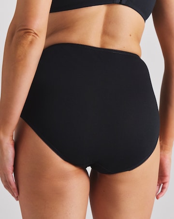 Pretty Secrets (7 Pack) Full Fit Knickers Black