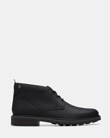 Clarks Newford Mid Leather Boot - Black