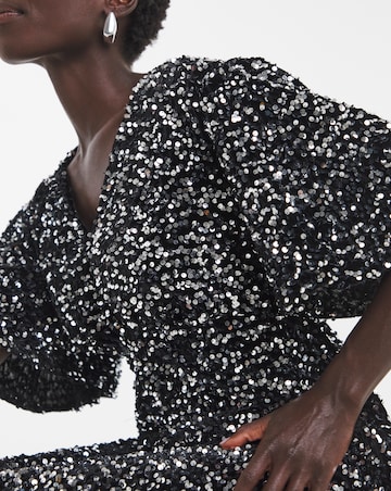 Twisted Wunder Velvet Sequin Maxi Dress