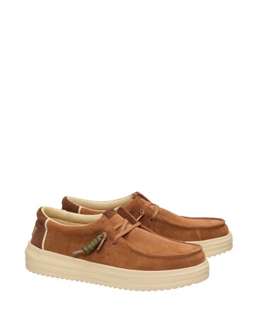 HeyDude Rev Suede Slip On Shoe - Brown