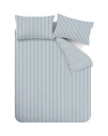 Catherine Lansfield Brushed Stripe Duvet Cover Set