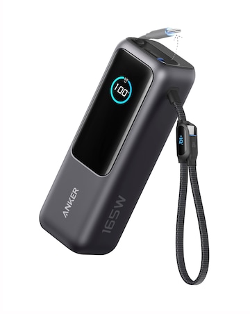 Anker 165W 25,000mAH Power Bank with Built-In USB-C and Retractable Cable