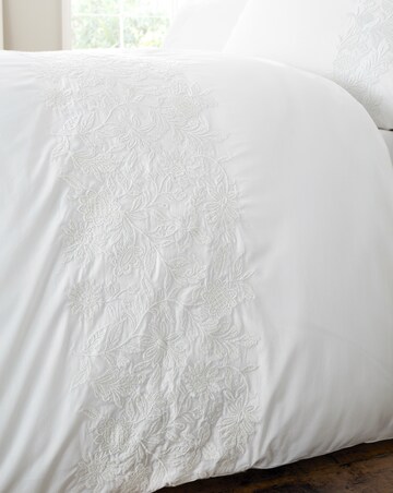 Bianca Embroidery Floral Duvet Cover Set