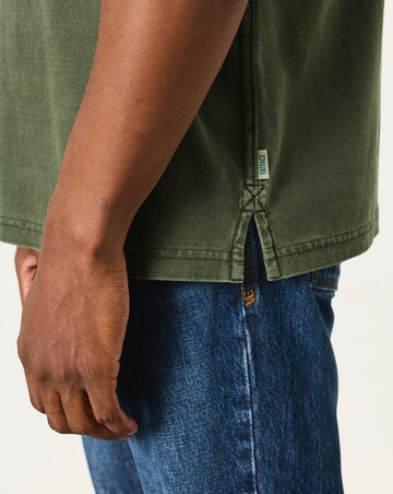 FatFace Mountain Graphic T-Shirt - Khaki Green