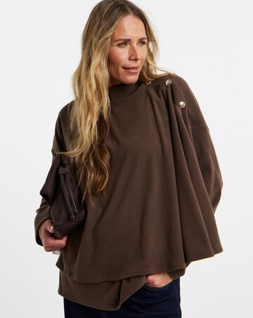 Mocha Soft Touch Cape Top