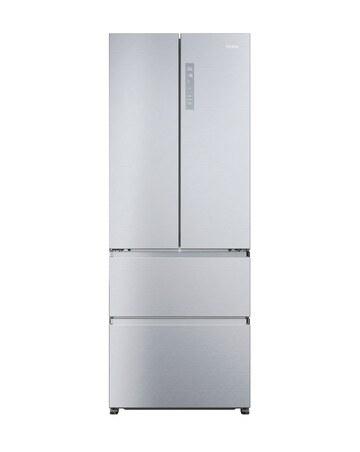 Haier HFR5719ENMG 70 FD Plain Door Refrigerator Silver + Install
