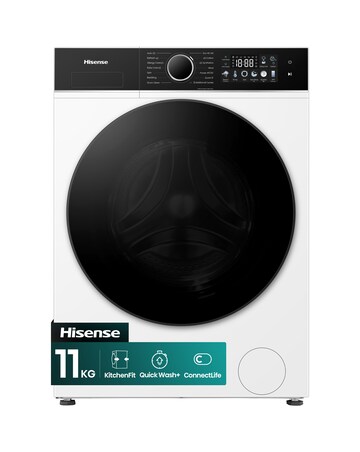 Hisense 3i 11kg 1400rpm KitchenFit Washing Machine White