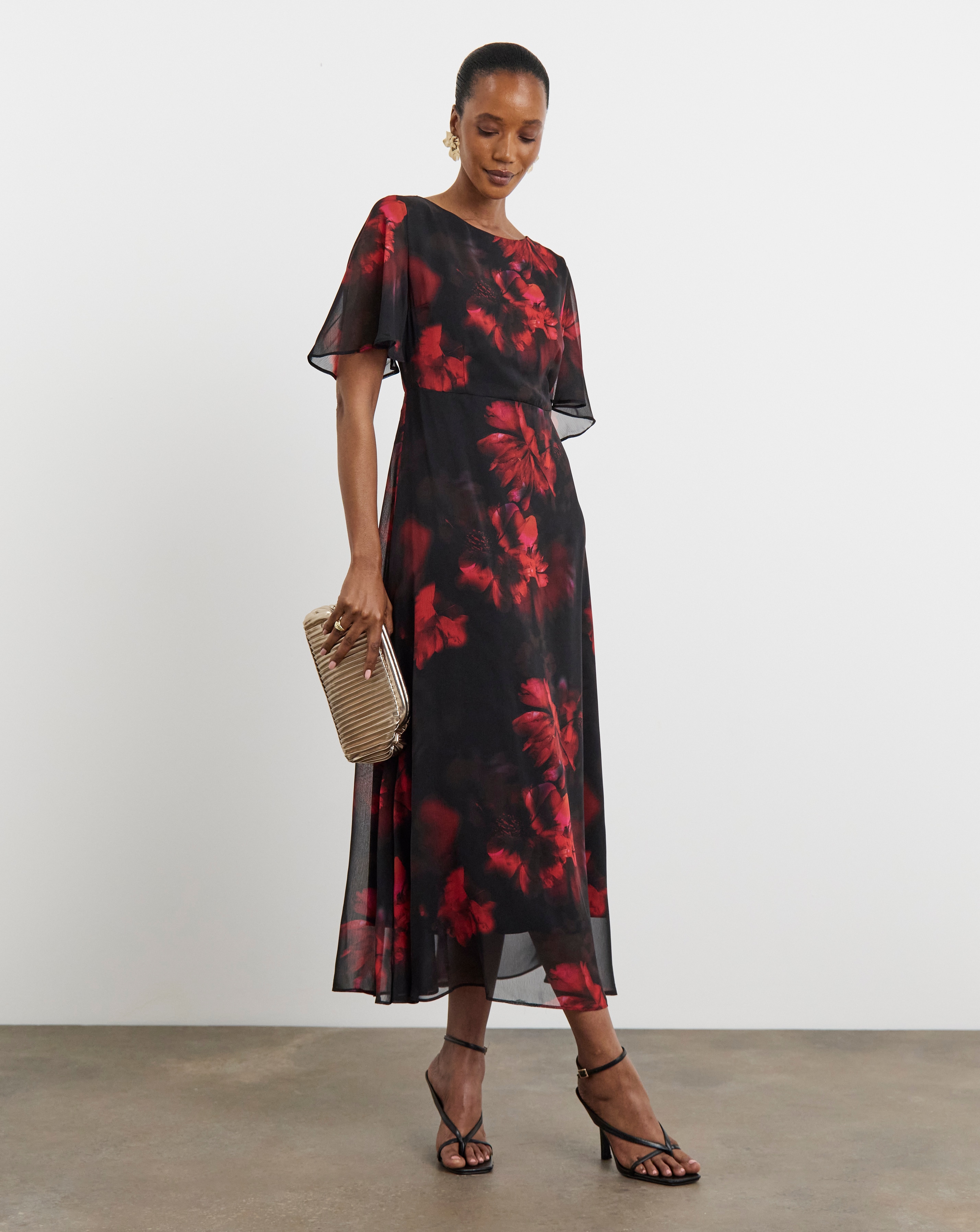 Joanna Hope Crinkle Column Dress | Ambrose Wilson