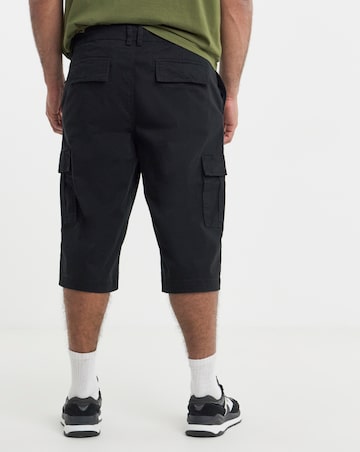 3/4 Length Twill Cargo Short