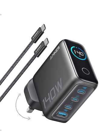 Anker 140W GaN 4-Port Wall Charger - Black