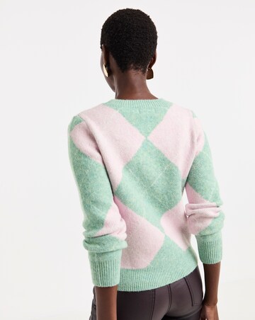 Sparkle Season Argyle Christmas Jumper