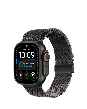 Apple Watch Ultra 4 GPS + Cellular 49mm - Black Titanium/Black Milanese Loop - M