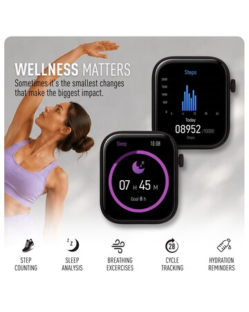 Reflex Active Spectre Silicone Strap Smart Watch - Navy