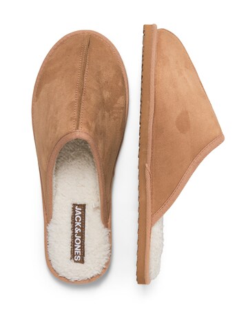 Jack & Jones Dudely Microfibre Mule Slipper - Brown