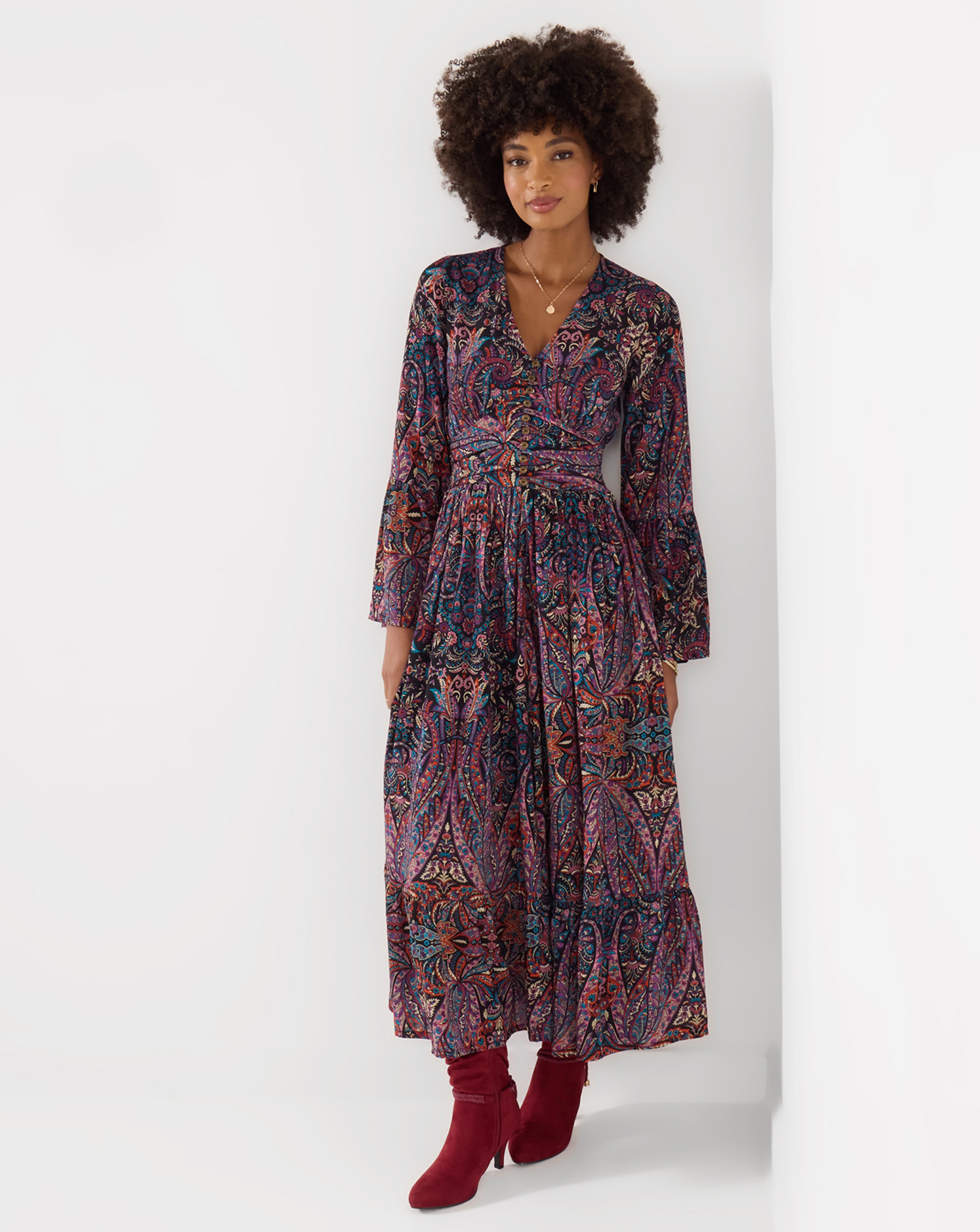 Joe Browns Emma Frill Floral Maxi Dress | Ambrose Wilson