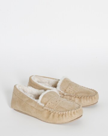Shelby Cut Out Loafer Slippers - Wide Fit (E)