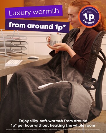 Slumberdown Elegantly Warm Luxury Heated Throw