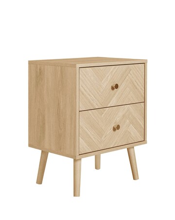 Herringford 2 Drawer Bedside Table