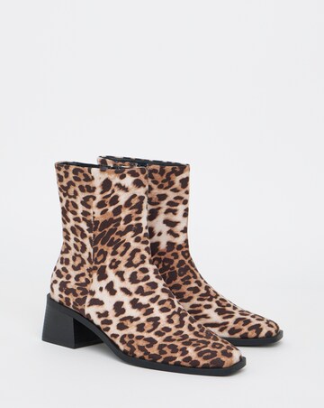 Lana Square Toe Ankle Boots - Wide Fit (E)
