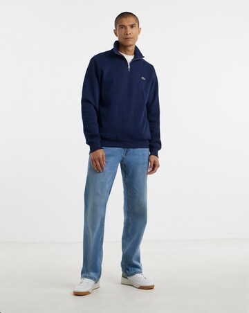 Lacoste Classic 1/4 Zip Sweat Top - Navy