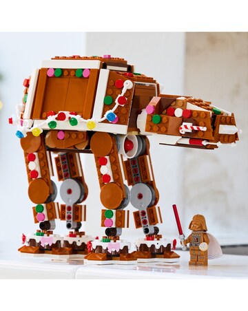 LEGO Gingerbread AT AT with minifigure
