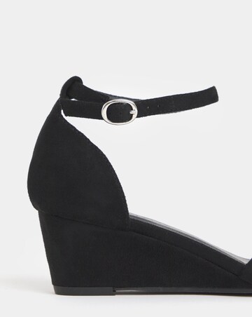 Haze Two Part Low Wedge Sandals - Wide Fit (E)