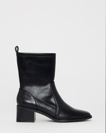 Kendal Block Heel Ankle Sock Boots - Wide Fit (E)