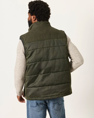 FatFace Broadsands Quilted Gilet (Regular & Tall) - Khaki