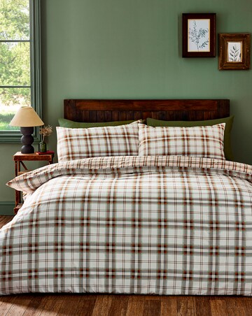 Catherine Lansfield Kelso Check Duvet Cover Set