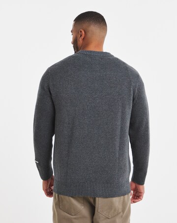 Jack & Jones Norrebro Crew Neck Knit - Dark Grey