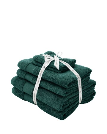 Catherine Lansfield Anti Bacterial 6 Piece Towel Bale
