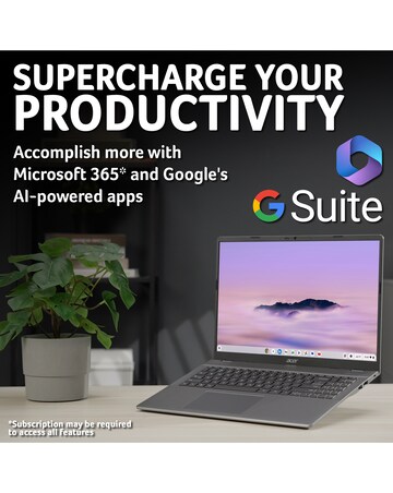 Acer Chromebook Plus 516 - 16in Intel Core i3 8GB 128GB WUXGA - Iron