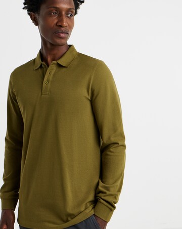 Core Long Sleeve Pique Polo Long Length