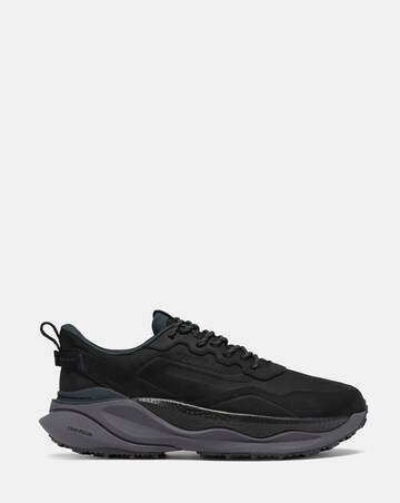 Clarks Pace Trail Lo Waterproof Trainer - Black
