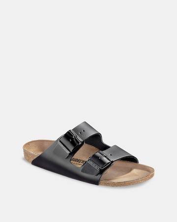Birkenstock Classic Smooth Leather Arizona Sandals - Black