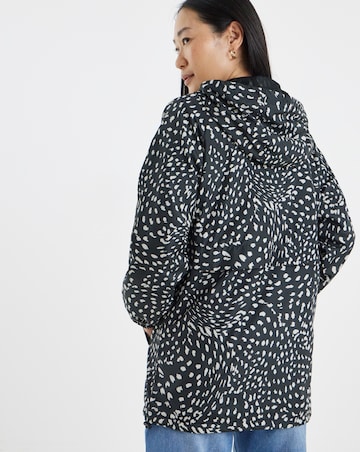 Printed Short Lightweight Raincoat