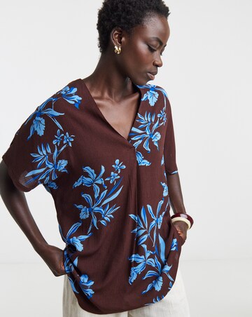 Printed Crinkle Tunic