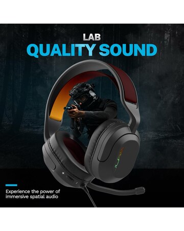 JLab Nightfall Gaming Wired Headset - Black